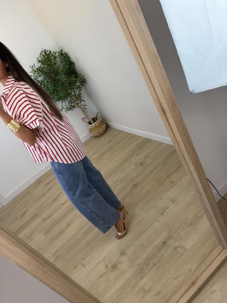 Camisa Roja Rayitas [3]