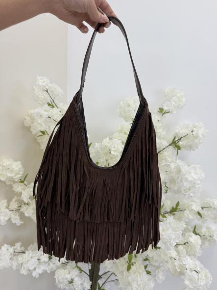 Bolso Flecos Chocolate