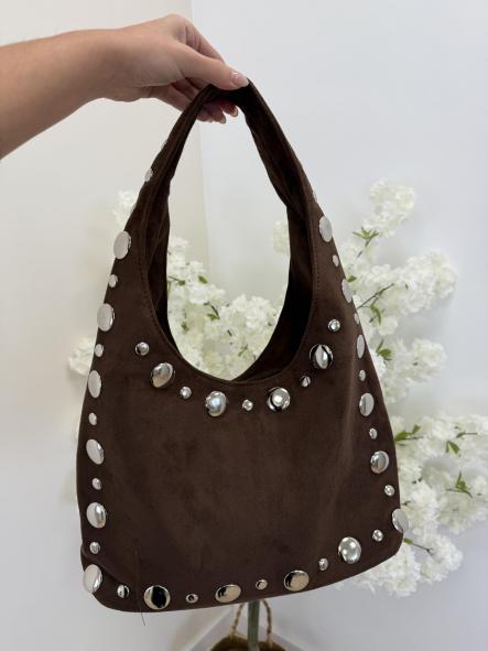 Bolso Tachas Chocolate  [0]