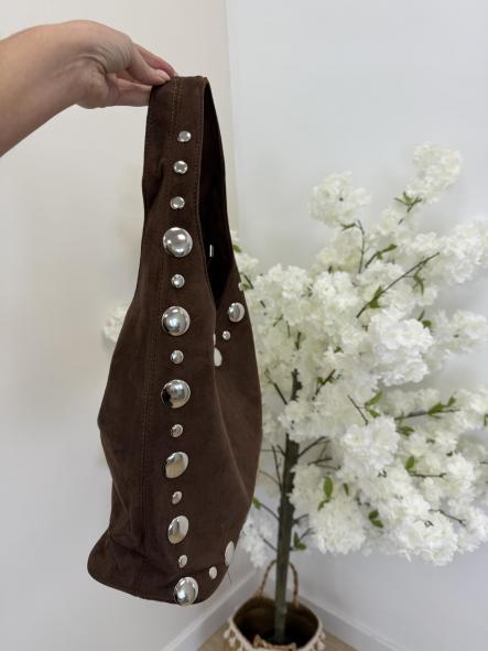 Bolso Tachas Chocolate  [1]