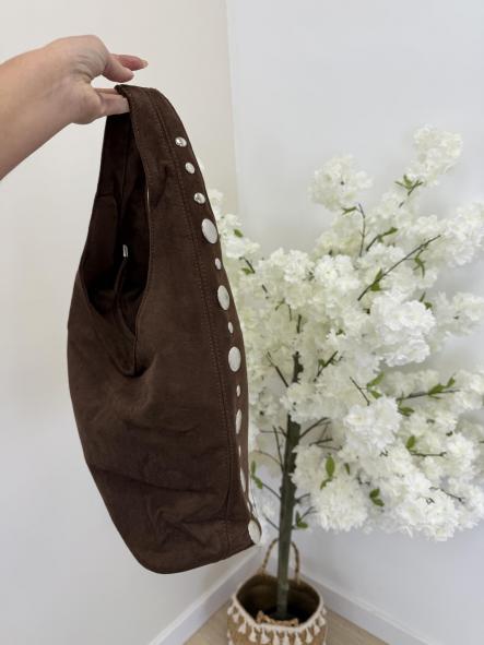 Bolso Tachas Chocolate  [2]