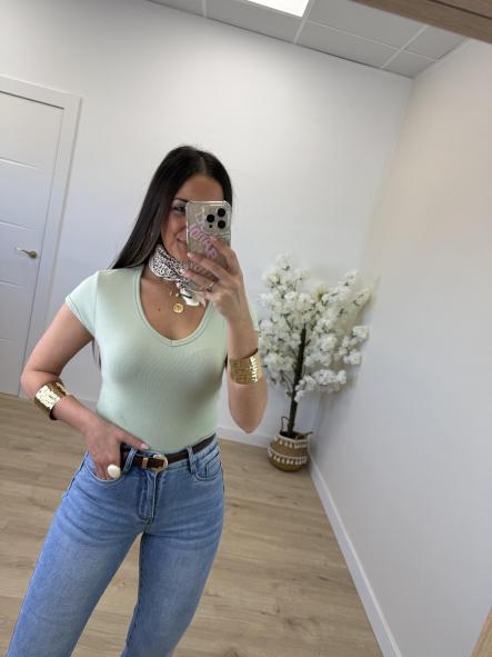 Camiseta Canalé Pico Verde Agua [0]