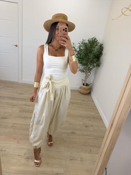 Pantalón Vichy Camel [2]