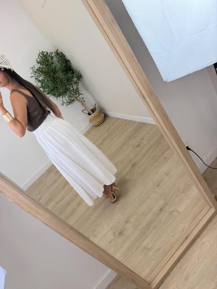 Falda Botones Blanca [2]