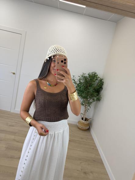 Top Naiara Chocolate