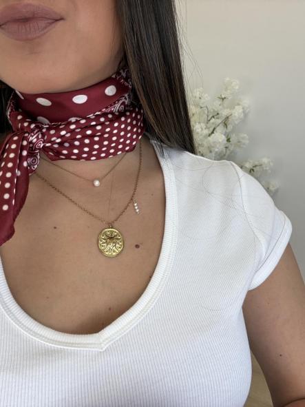 Pañuelo Lunaritos Granate