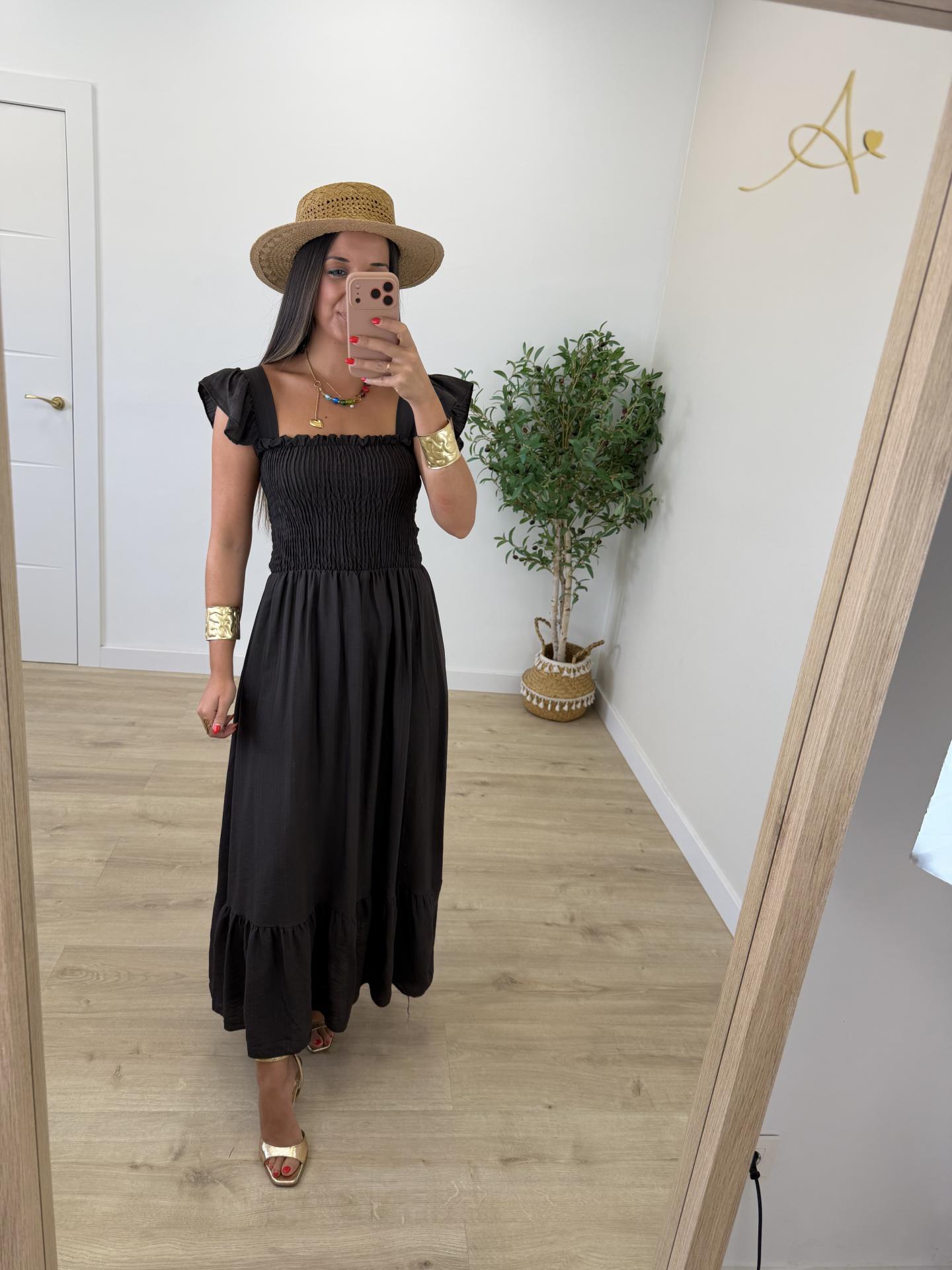 Vestido Romántico Chocolate