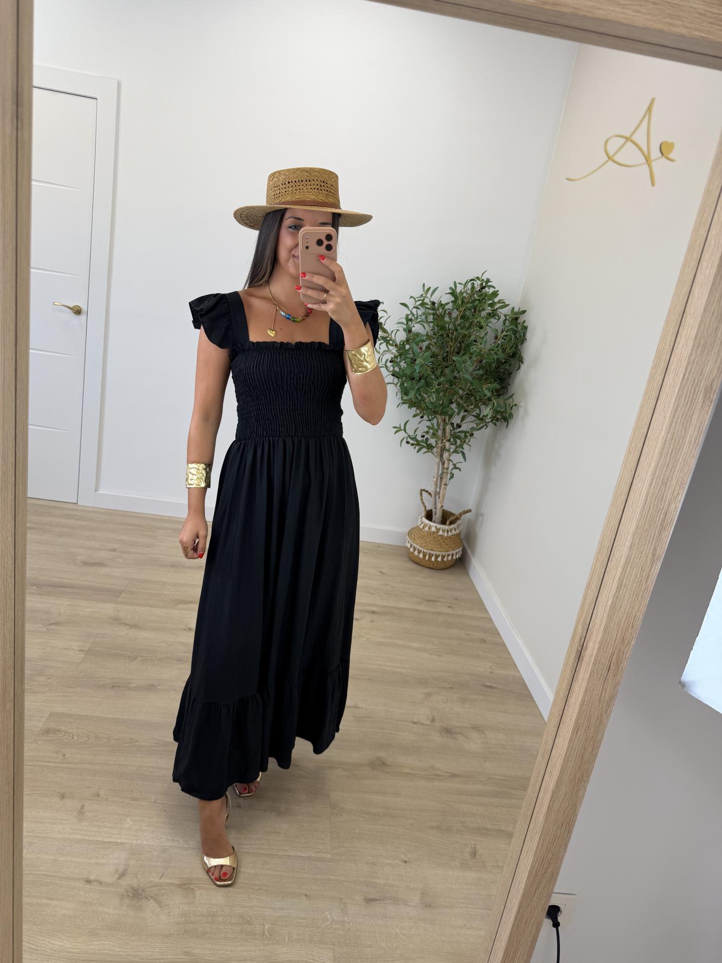 Vestido Romántico Negro