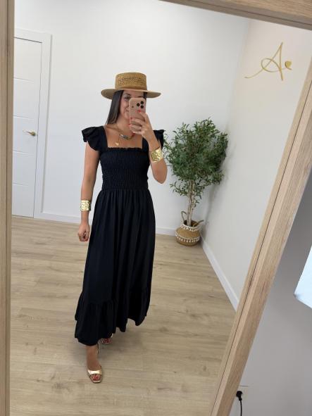 Vestido Romántico Negro [0]