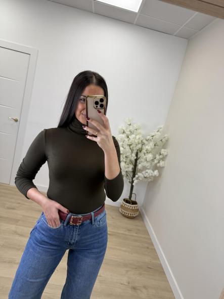 Camiseta Cuello Polar Kaki [0]