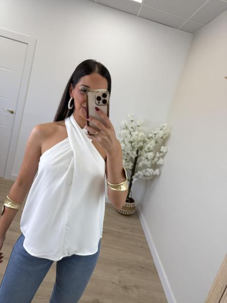 Camisa Halter Blanca [1]
