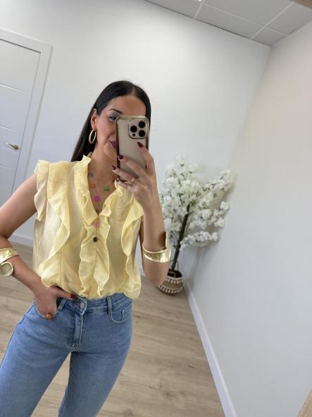 Camisa Amarilla Volantitos