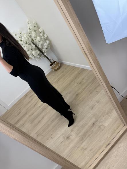 Vestido Negro Fruncido [3]