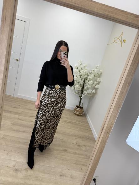 Falda Print Satén [1]