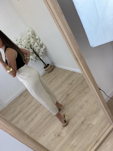 Pantalón Lino Beige [4]