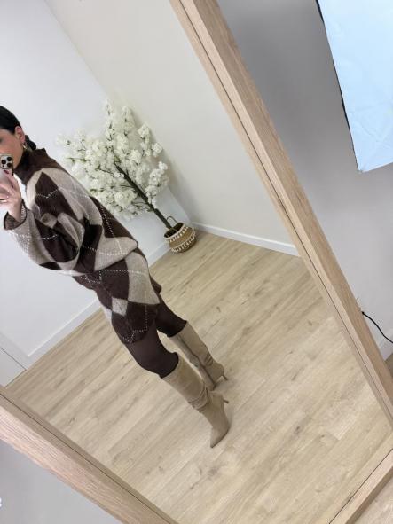 Conjunto Rombos Chocolate [2]