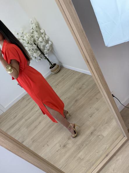Vestido Camisero Coral [5]