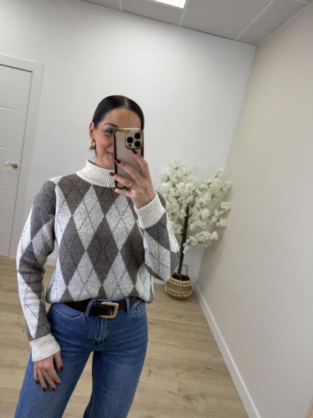 Jersey Rombitos Beige