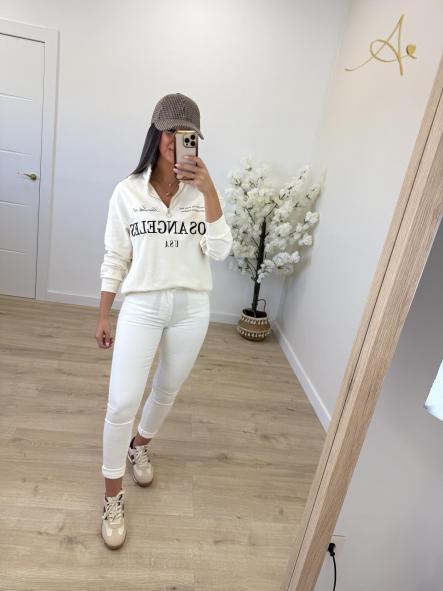 Sudadera Beige Los Angeles [2]