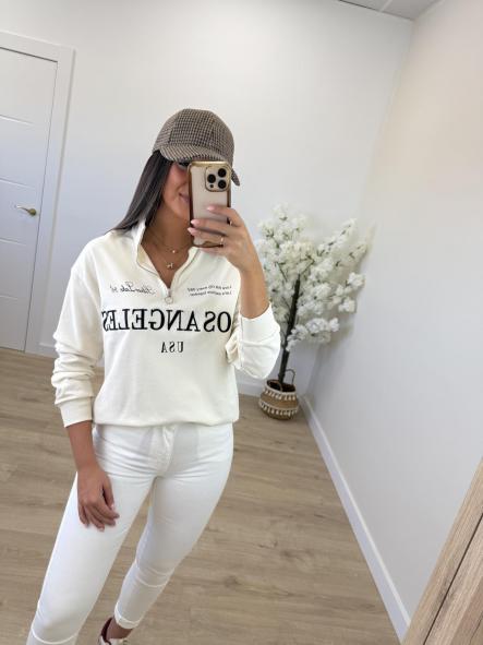 Sudadera Beige Los Angeles [0]