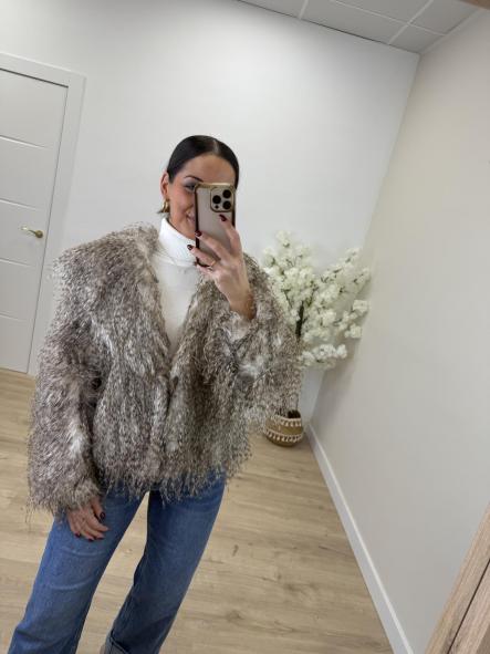 Chaqueta Camel Pelito