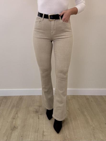 Jeans Beige Campana [3]