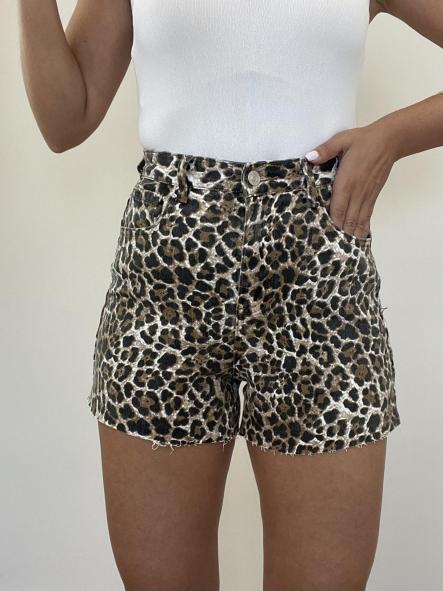 Short Print Denim 