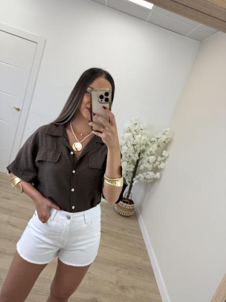 Camisa Chocolate Rivera