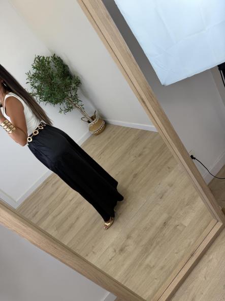 Pantalón Sedoso Negro [2]