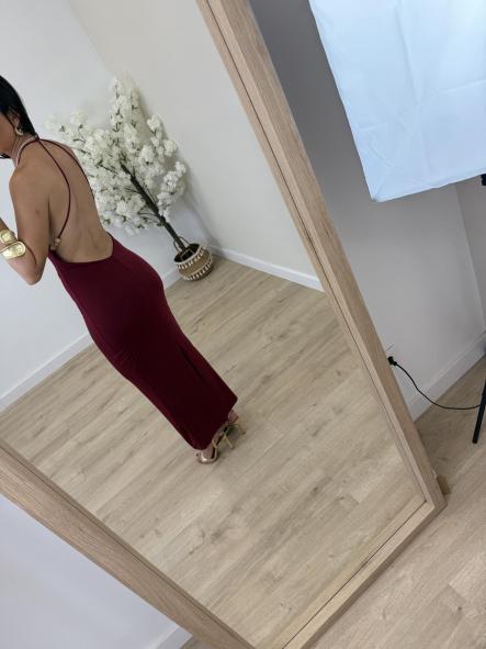 Vestido Granate Mariol [4]
