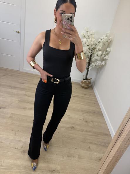 Jeans Faja Campana Negro Push Up [5]