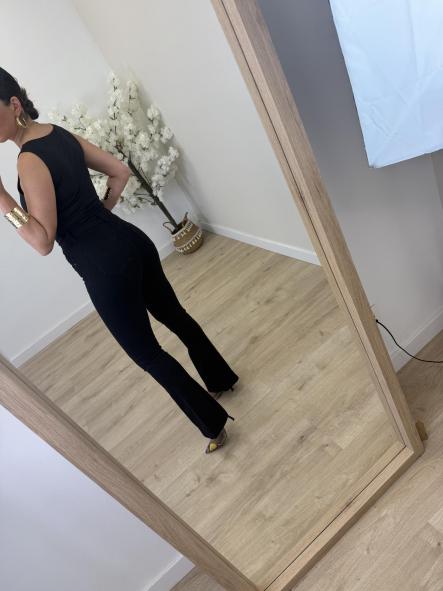 Jeans Faja Campana Negro Push Up [6]