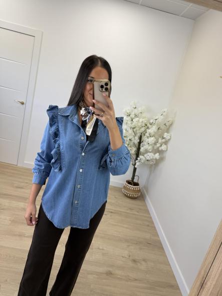 Camisa Denim Volantito [3]