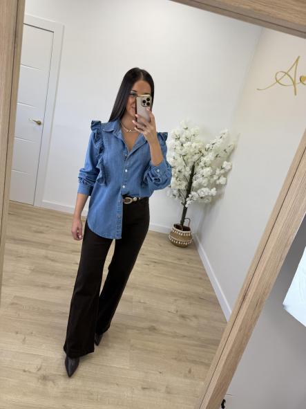 Camisa Denim Volantito [1]