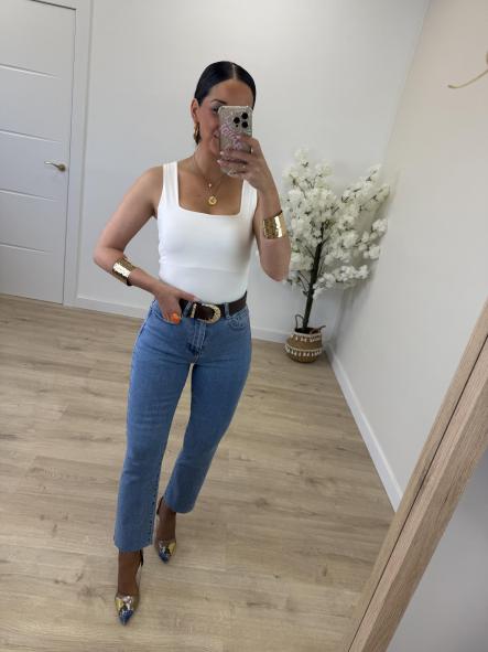 Top Licra Fría Blanco