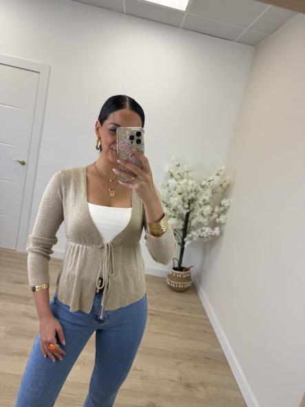 Chaqueta Finita Brilli Dorada