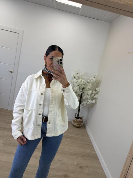 Cazadora Denim Beige [2]