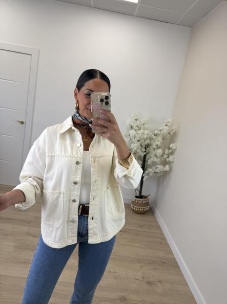 Cazadora Denim Beige [0]