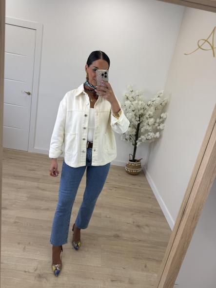 Cazadora Denim Beige [1]