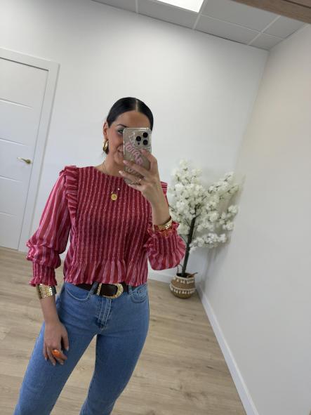 Camisa Raquel Rosita Y Frambuesa