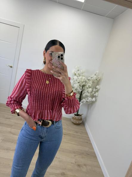Camisa Raquel Rosita Y Frambuesa [2]
