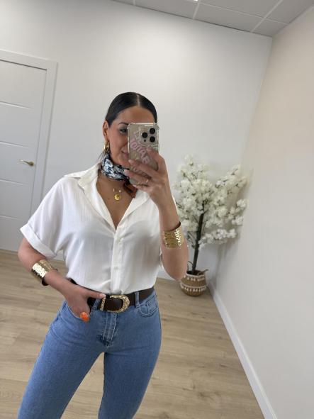 Camisa Fluida Blanca [0]