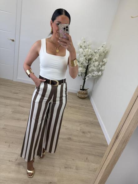 Pantalón Rayitas Camel [4]