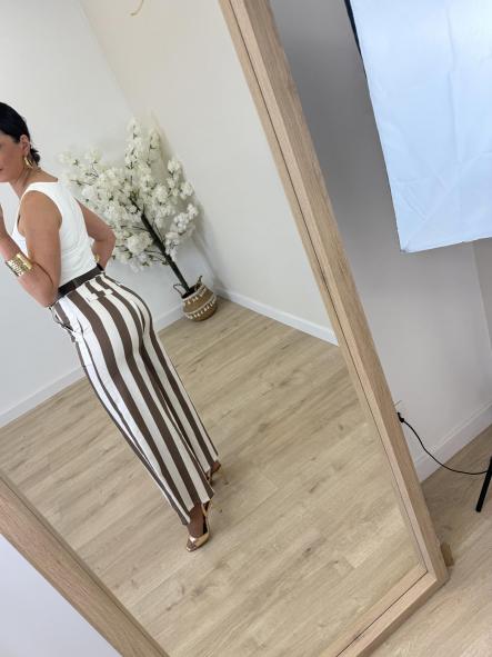 Pantalón Rayitas Camel [2]