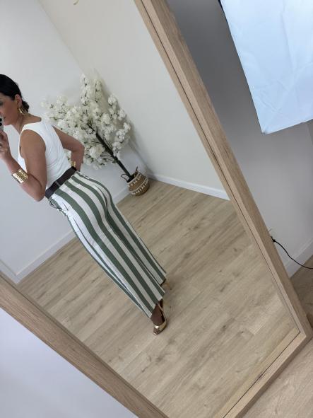 Pantalón Rayitas Verde [2]