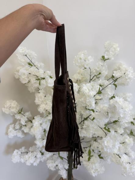 Bolso Piel Chocolate Flecos [1]