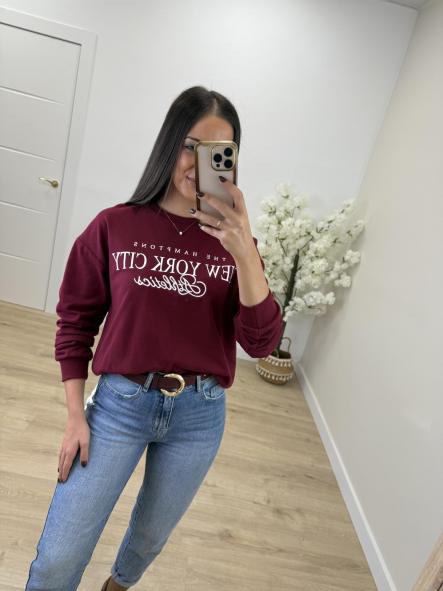 Sudadera Granate New York
