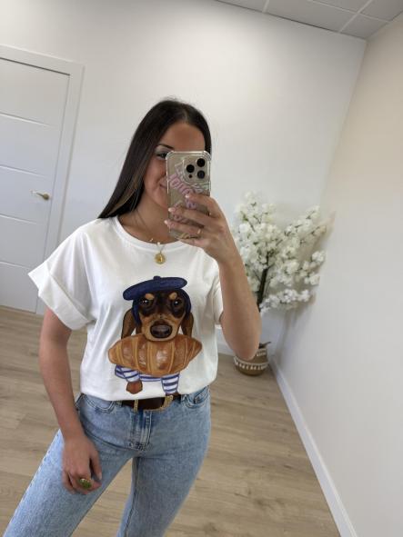 Camiseta Perro Croissant [0]