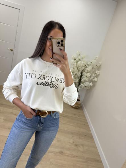 Sudadera Beige New York [0]