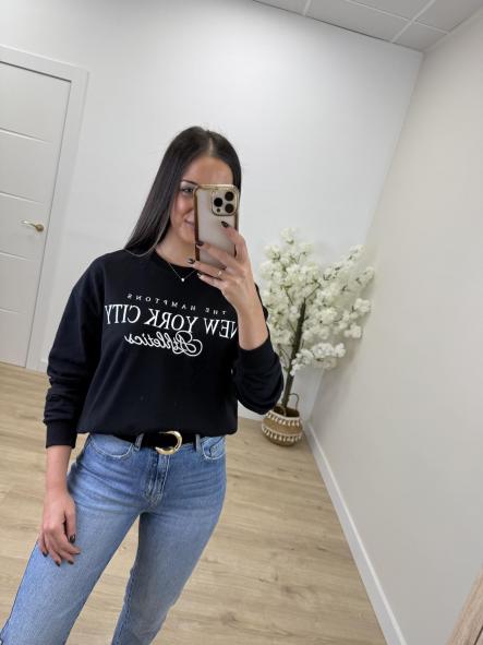 Sudadera Negra New York